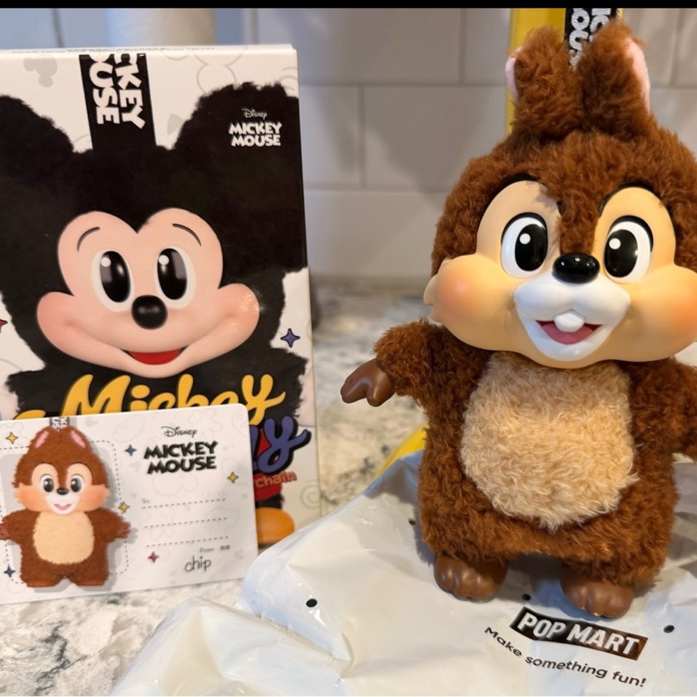Disney Pop Mart Chip Plush Figure - Brown
